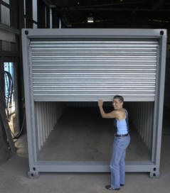 Container with Roller Shutter