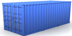 DCV Container Hire Blue Container